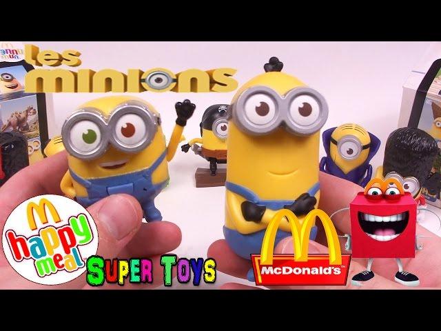 Миньоны игрушки Хеппи Мил МакДональдс Minions toys Unboxing Happy Meal McDonalds 2015