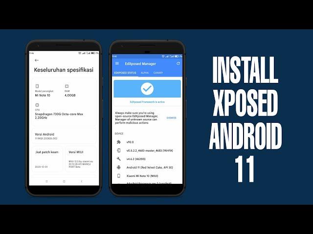 HOW TO INSTALL XPOSED FRAMEWORK ON ANDROID 11 - INSTALL XPOSED ANDROID 11