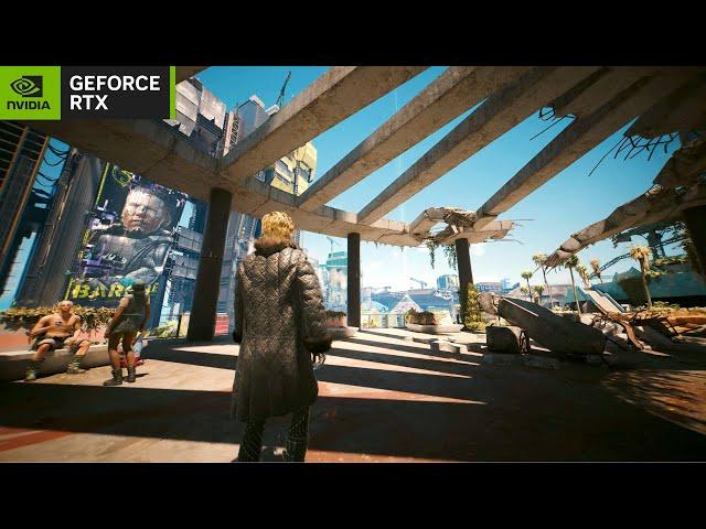 Cyberpunk 2077 Third Person Mode, Walk and Police Chase / Path Tracing RTX 4080 Psycho Settings 4K