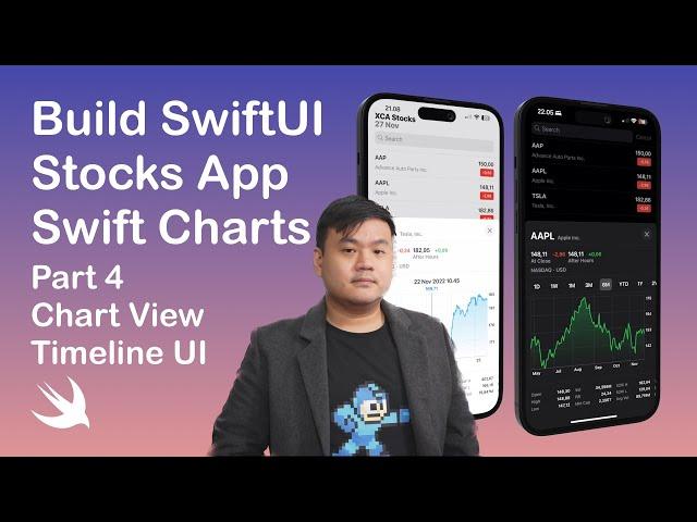 Build Swift Charts Stocks App Part 4 - Chart View - SwiftUI iOS 16 App