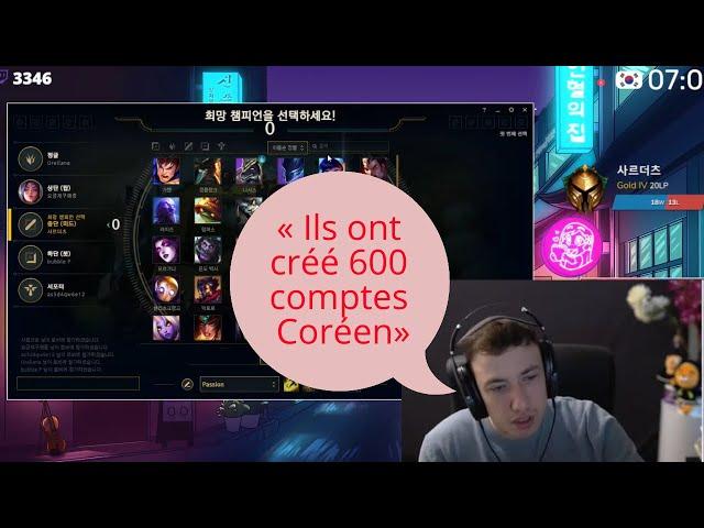 Sardoche parle du SNIPE , JVC , DISCORD en Corée