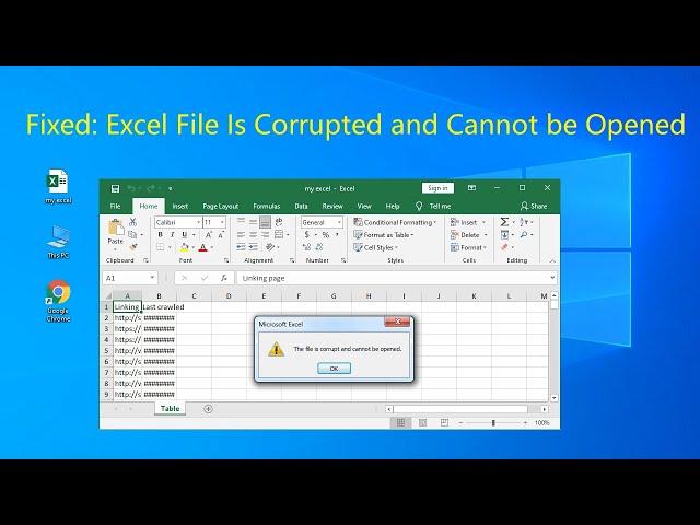 Fixed: Microsoft Excel File is Corrupted and Cannot be Opened