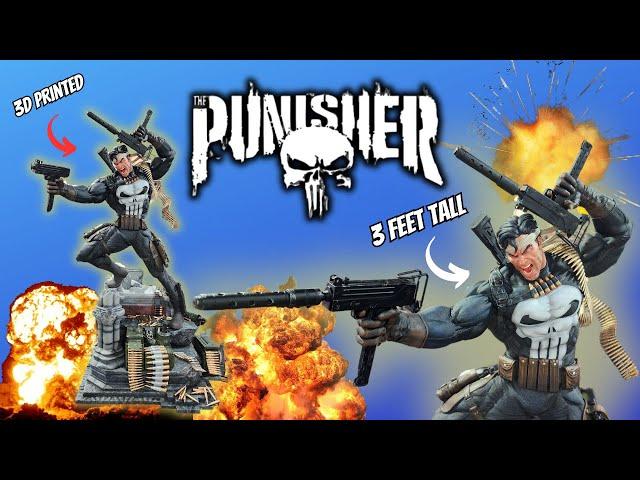 3D Printing and Painting a 3ft PUNISHER statue by Wicked3D