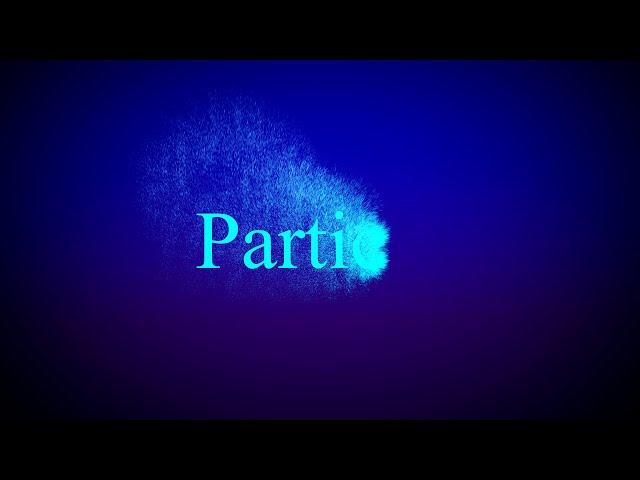 How to Make Very Quickly Particles Text Reveal in After Effects 2020(No Plugins)