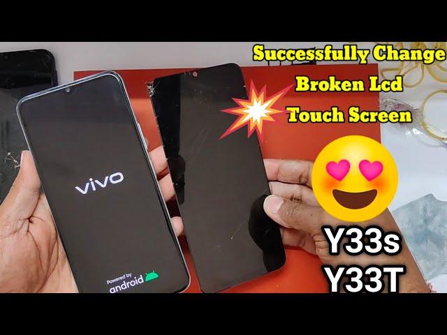 Vivo Y33s Screen Replacement || How to restoration vivo lcd touch screen y33t || Combo Folder Change