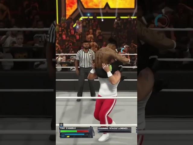 WWE2K24 What a combination of moves by Wes Lee and Tony D'Angelo #wwe2k24 #tonydangelo #weslee