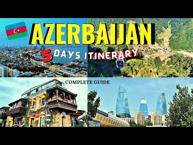 #Azerbaijan Tour Itinerary 5 days | Things to do #Baku tour, Gabala, Sheki - Visa, Hotel, Veg Food