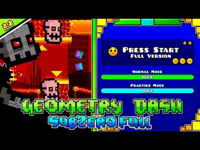 Press Start Full Version (All Secret Coins) | Geometry Dash Subzero Full Version | By MusicSoundsGD