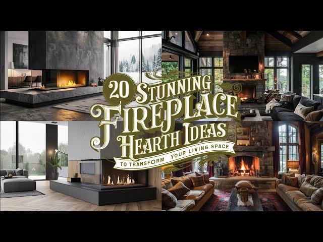 20 Inspiring Fireplace Hearth Designs You'll Love (You've got to see #17!) #electricfireplace