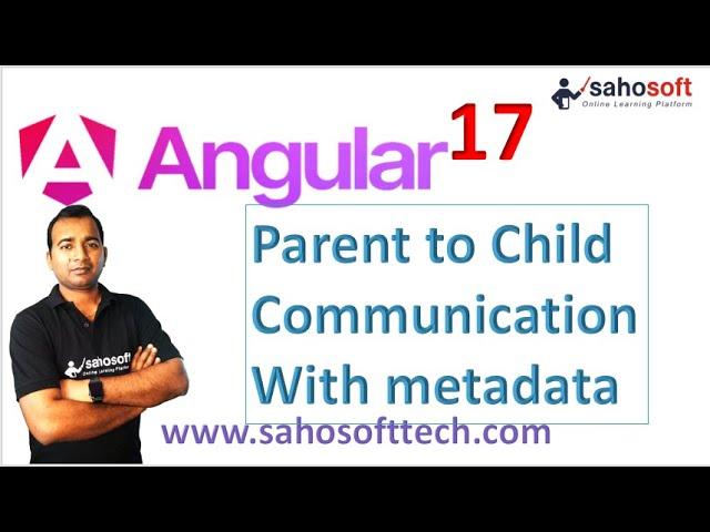 Parent to child Communication With metadata in Angular 17 | Angular 17 Tutorials in Hindi