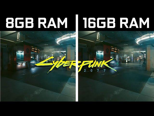 Cyberpunk 2077 - 8GB RAM vs 16GB RAM - FPS Test