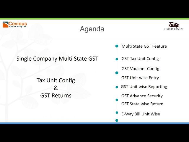 Maintain Multiple GST Number in Single Company Presentation