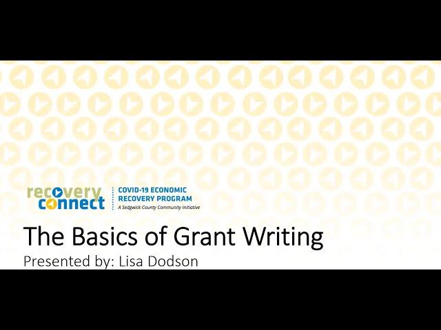 The Basics of Grant Writing | Recovery Connect