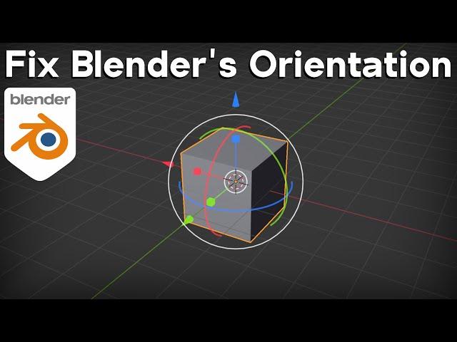 How to Fix Blender's Orientation (Navigation Tip for Beginners)