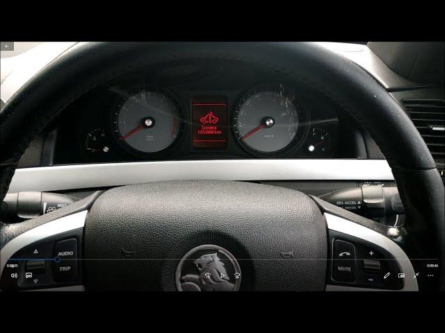 Service Light Reset. Holden VE Commodore - Maintenance Warning Light Reset. How To.