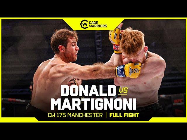 INJURY STOPS FIGHT  | Damon Donald vs. Matteo Martignoni | FULL FIGHT | CW 175 Manchester