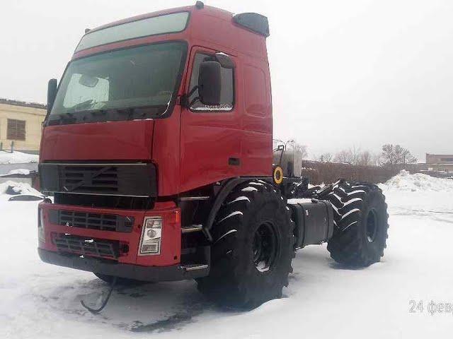 На трактор К-700 "Кировец" поставили кабину от грузовика Volvo. Но зачем всё это сделали?