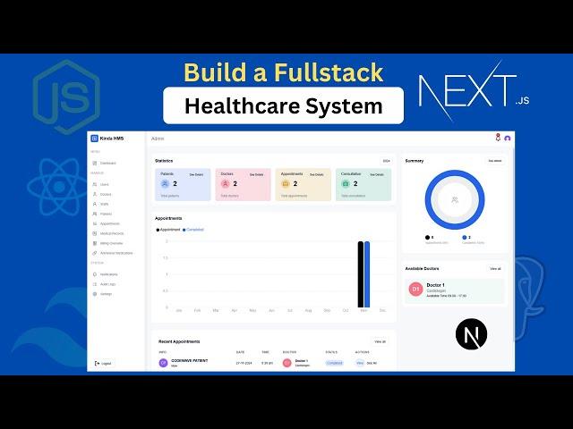 Build a FullStack Healthcare System with ReactJs | NextJs - E01