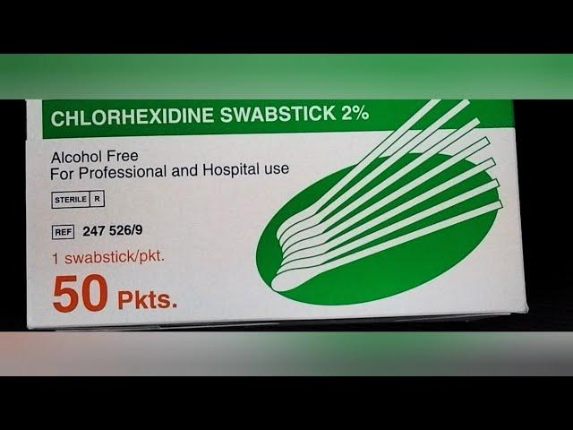 chlorhexidine swab stick