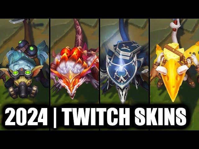 ALL TWITCH SKINS SPOTLIGHT 2024 | League of Legends