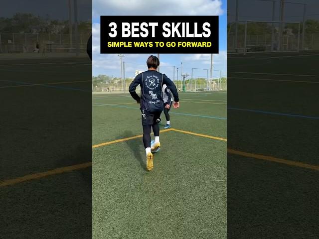 3 SIMPLE & EASY SKILLS to BEAT THE DEFENDER#shorts #football #soccer #footballskills