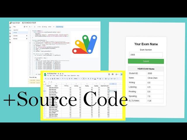 Google Apps Script Tutorial: Building an Exam Result Viewer from Google Sheets + Free  Source Codes