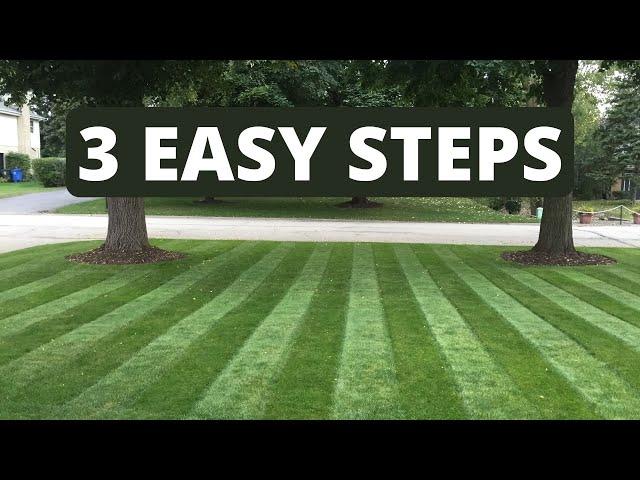 3 EASY STEPS AT THE END OF THE LAWN SEASON