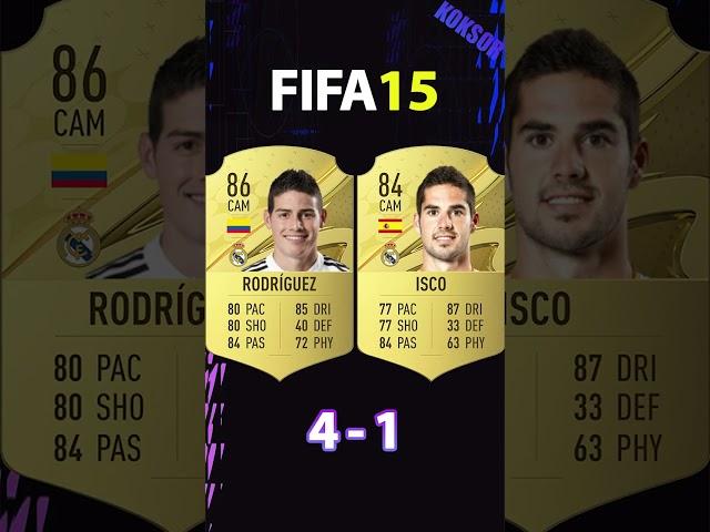 JAMES RODRIGUEZ VS ISCO FIFA COMPARISON #shorts #football #fifa10 #fifa23