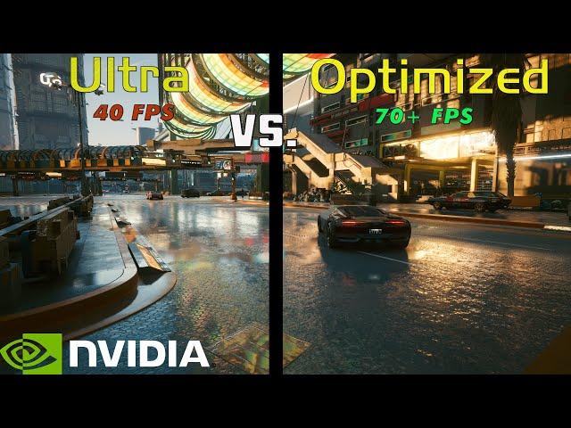 CYBERPUNK 2077 | Ultra Vs. Optimized Settings | RTX 3080 | 4K