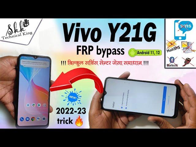 Vivo Y21G FRP bypass without PC  2022-2023 trick. Vivo Y21g unlock Android 12 without computer 