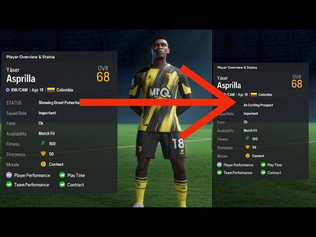 INSANE EA FC 24 career mode potential GLITCH!!!