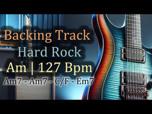 Straight Hard Rock Backing Track In Am