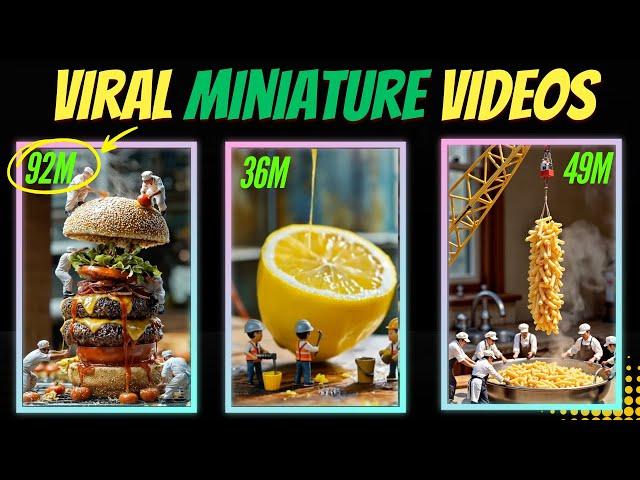 How I Create Tiny World Miniature Videos with AI (Make Money with Youtube)