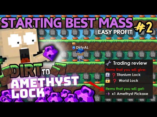 START MASS + BUYING AMETHYST PICKAXE! | DIRT TO AL #2 | Breaworlds