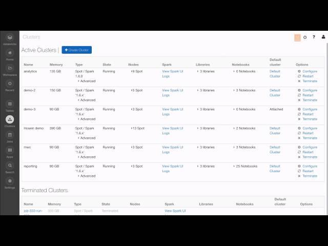 Databricks Cluster Manager and Jobs