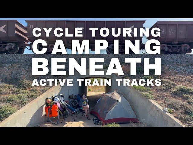 Cycle Touring Africa: Time-Lapse of Setting Up and Breaking Camp Beneath an Active Train Track