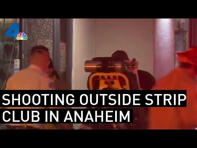 Four Shot Outside Strip Club, Shooter on the Run | NBCLA