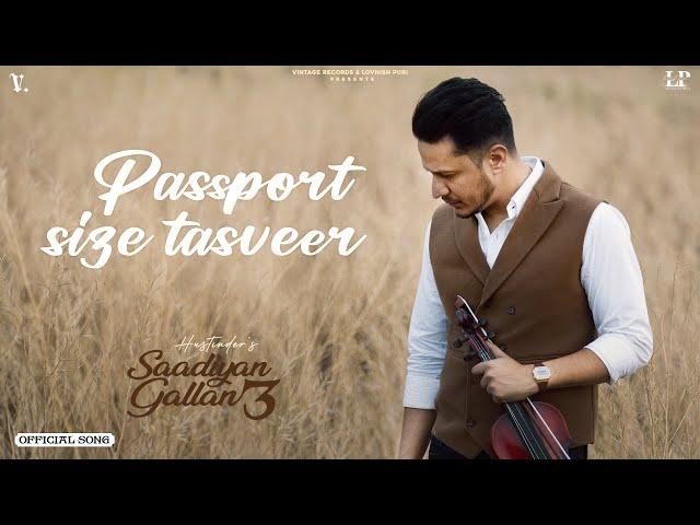 Passport Size Tasveer (Official Audio) Hustinder | Black Virus | Vintage Records | New Punjabi Songs