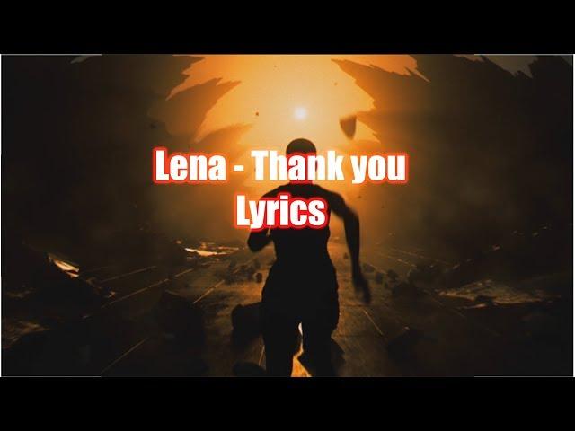 Lena - Thank you || LYRICS