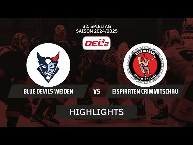 DEL2: Blue Devils Weiden vs. Eispiraten Crimmitschau I Highlights - 32. Spieltag | SDTV Eishockey