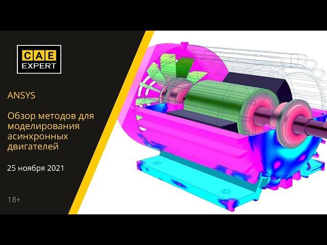 ANSYS. Обзор методов для моделирования асинхронных двигателей. Вебинар