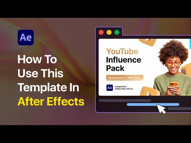 Influence Youtube Pack | How to Use in After Effects