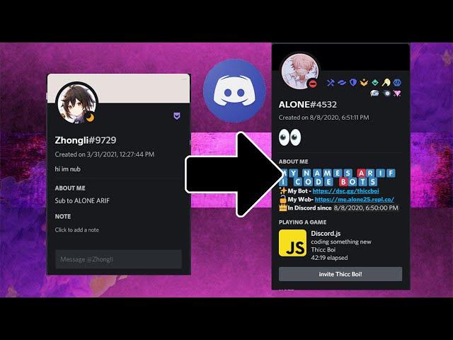 How to highly customize discord about me | how use discord emojis, timestamps, rich presence status!