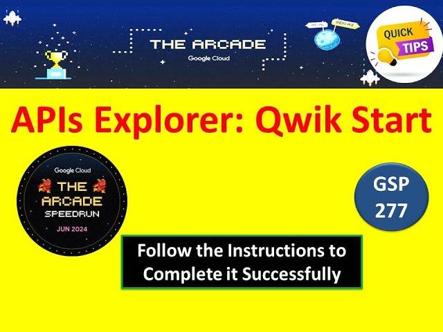 [2024] APIs Explorer: Qwik Start Lab Solution in [2 minutes] #qwiklabsarcade2024 #qwiklabs #google