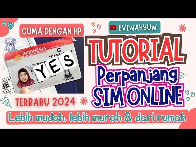 CARA PERPANJANG SIM ONLINE 2024 | PERPANJANGAN SIM ONLINE TERBARU JANUARI | DIGITAL KORLANTAS POLRI