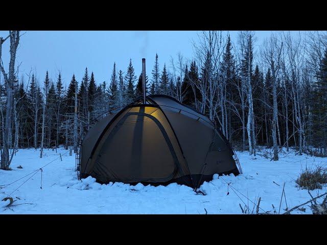 Hot Tent Camping in Sub-Zero Temperatures