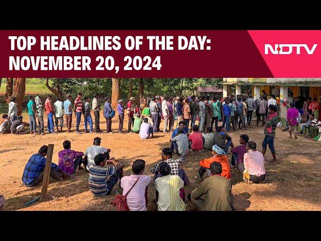 Maharashtra Votes For High-Stakes Polls, Phase-2 In Jharkhand | Top Headlines: Nov 20, 2024