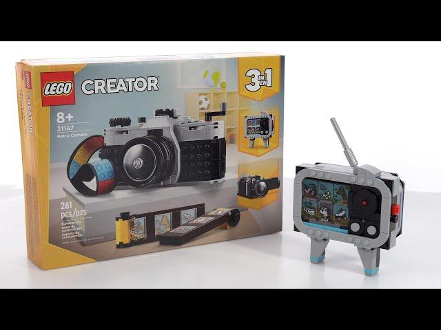 LEGO Creator 3-in-1 Retro Camera 31147 Television (C model) review!