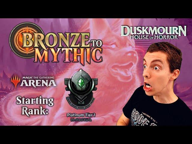  Bronze To Mythic: Episode 17 - Starting Rank: Platinum 1 - MTG Arena: Duskmourn: House Of Horror