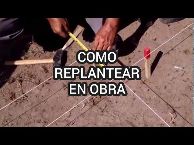 como replantear en obra en 5 minutos